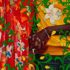Kehinde Wiley Instagram - The Three Graces (Coumba, Mariama, Rokhaya) 2023 Oil on canvas 96 x 72 inches