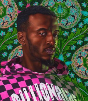 Kehinde Wiley Instagram - Portrait of Kujuan Buggie 2024 Oil on canvas 60 x 72 inches. Part of ‘Entangled Pasts, 1768-now’, opening tomorrow at the Royal Academy, London.

‘Entangled Pasts, 1768-now: Art, Colonialism and Change’ brings together over 100 major contemporary and historic works as part of a conversation about art and its role in shaping narratives of empire, enslavement, resistance, abolition and colonialism - and how it may help set a course for the future. @royalacademyarts @kehindewiley