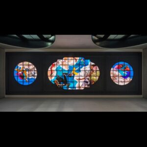 Kehinde Wiley Instagram - Kehinde Wiley, “Go,” 2020. Stained glass with aluminum frame, gypsum molding, steel structure, and LED light panel.

Artist Kehinde Wiley’s site-specific stained-glass installation restages the grandeur of 18th century European ceiling frescoes. Working through the modern Black body, the artist reimagines breakdance at the intersection of the epic and the intimate to offer a nuanced perspective on art history and the broader evolution of culture.

On view beginning January 1, 2021 at Moynihan Train Hall 33rd Street Midblock Entrance Hall, New York.

© Kehinde Wiley. An original work of art commissioned by Empire State Development in partnership with @PublicArtFund for #MoynihanTrainHall Photographer: Nicholas Knight. Image courtesy of #KehindeWiley @SeanKellyNY #EmpireStateDevelopment and #PublicArtFund