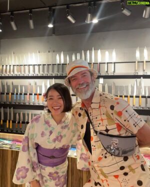 Keith Allan Instagram - I had the pleasure of meeting Z Nation fan and new friend @kittiseal at this amazing knife store Seisuke Knife in Tokyo yesterday. Everyone there was so welcoming and kind and they gifted me with a beautiful knife that I definitely won’t be cutting my finger with!!