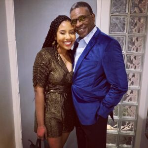 Keith David Instagram - One of my two beautiful dates last night - my daughter, MaeLea. #HappyNewYear to all! May your 2020 be a blessed year of peace and clarity.