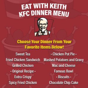 Keith Habersberger Instagram - Last #EatWithKeith of the year! Doing it a little different this time! I just want you guys to pick what you want for dinner from this list, and we’ll enjoy a beautiful evening together. LIVE! Tuesday at 5PM PST on the @tryguys YouTube channel.