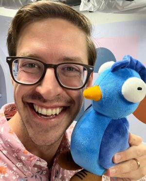 Keith Habersberger Instagram - This is so fun. You can now buy an actual toy version of this silly craft I made last year. Long live Jay the Business Bird. Tryguys.com/bird