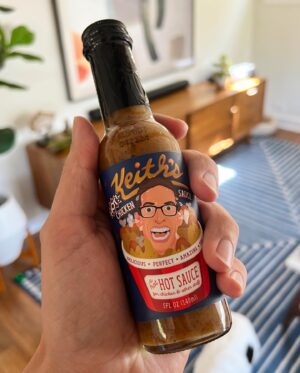 Keith Habersberger Instagram - Out now! We made a HOT version of Chicken Sauce! The heat does bring out a lot more flavor, but it’s not for the mild mouths (like my own). Get yourself a bottle, and let me know how you like it! Links in my story, and available on the homepage of the @heatonist website.