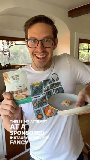 Keith Habersberger Instagram - #ad They can be divas at times but my cats truly love the new @fancyfeastcatfood savory purée naturals. I love to feed it to them directly from the tube, lol, but actually it has been great to mix into the kitten’s food to get him to eat his meals, before Alfred does. Get them through the link in my story! If you have cats I guarantee they will love this. #PurinaTreatsPartner