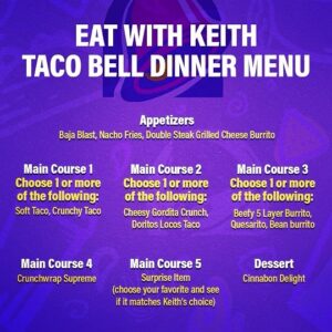 Keith Habersberger Instagram - The Eat With Keith Live menu is here! Of course we gotta start a Tuesday show with tacos. Get as much or as little as you want and join me Tuesday night at 8pm EST/5pm PST on the @tryguys YouTube channel. #eatwithkeith
