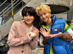 Keito Kimura Instagram - 2024FNS歌謡祭 夏で
 @haru_kashiwagi_official くんに
会えたっ🙋

またね✌️