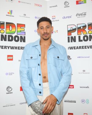 Keiynan Lonsdale Instagram - FIRST LONDON PRIDE 🥹🫂🏳️‍🌈✨🍾🩵🔥

📸 @courtneynp 
Styled by @ugomozie 
Nails @dahouseofphalanges 
🎶 @nikosonthekeys @mattxirofioravanti

[See you for the headline show in 6ix days🪞🐲]