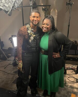 Kelley Carter Instagram - So much laughter. So much music. So much fun. Part one of my exclusive sitdown with the incomparable @usher airs tomorrow. Exclusively on @goodmorningamerica. #PutThatOnEverything #WatchThis #Usher #Superbowl