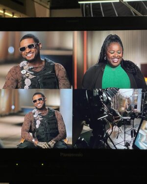 Kelley Carter Instagram - So much laughter. So much music. So much fun. Part one of my exclusive sitdown with the incomparable @usher airs tomorrow. Exclusively on @goodmorningamerica. #PutThatOnEverything #WatchThis #Usher #Superbowl