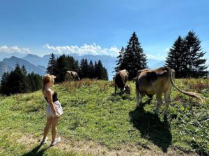 Kelli Garner Instagram - If you think of me in Switzerland, I would like for you to think of me like this.