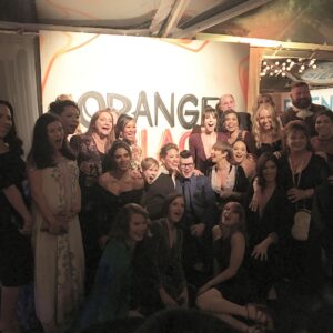 Kelly Karbacz Instagram - #AboutLastNight Celebrating with @netflix and my stunning cast mates at the beautiful home of Ted Sarandos for his toast to the nominees. 🍾
#OITNB #SagAwards #TeamOrange @sagawards