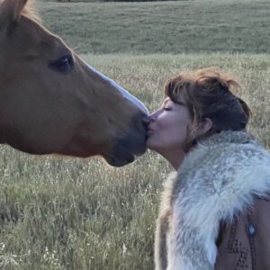 Kelly LeBrock Instagram - There is nothing more extraordinary than the love and respect of these magnificent creatures , my girl Kiwi ❤️