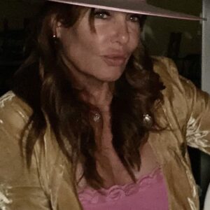 Kelly LeBrock Instagram - Many bad hair days , can recover with a magical hat ! This wonderful creation made by my hat maker Kevin Murphy in Santa Ynez ca , thank you for your talent and visions ❤️