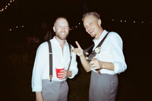 Kelly McCormack Instagram - Some film shots of my brother’s wedding 📸 The first one is brother Chris rehearsing his wedding vows with cousin Ryan. As the island’s resident Corey & Trevor, this was by far the most coherent thing we’ve ever seen them do together, and thus we all wept.