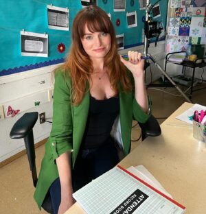 Kelly Pantaleoni Instagram - Introducing Ms.Phoenix 🔥 🦅 can you tell I watched “Bad teacher” with Cameron Diaz the night before filming 💀 #iykyk 

Day 1: “FINALS” // a high school movie tba… 

BTS 📷 @shanequa363 
Director @shootfilmsnotpeeps 
MUA 💄 @hexedbynikolas 

P.s I delete the IG app when I’m not posting so don’t hmu here! 💋 

✖️✖️✖️

#highschoolstory #teacherlife #onset #btsvideos