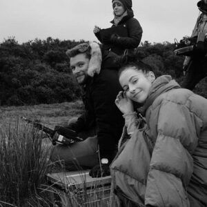 Kelly Thornton Instagram - Just after my wrap on Bainne 🎥 @jack_reynor and I met 8 years ago when he read with me for my first ever role, and he’s been my brother ever since. It’s so special to me to be a part of his directorial debut and man did he do an amazing job. Born for it. 📸 by my sis @madelinemulqueen 🖤