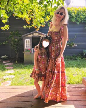 Kelsey Crane Instagram - Day in the sun with my girl ☀️ Dresses by @elisamamaofficial 💕 Made in Nigeria, Ships from California 🌎