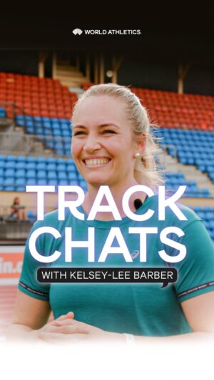 Kelsey-Lee Barber Instagram - Track chats with double javelin throw world champion @kelseyleebarber 🙌

Head over to the World Athletics YouTube Channel to watch the full episode 📲