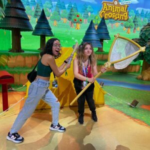Kelsey Lewin Instagram - Just two #AnimalCrossing fans living their best life. #NintendoLive2023  #PAXWest2023