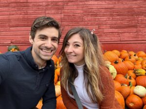 Kelsey Lewin Instagram - pumpkins and apple cannons and a big cowboy chicken