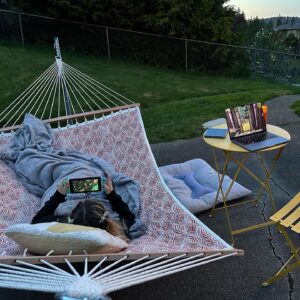 Kelsey Lewin Instagram - we got a hammock, i’m a hammock girl now
