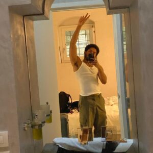 Kelvin Harrison Jr. Instagram - peace signs and cyrano kinda bts but also not