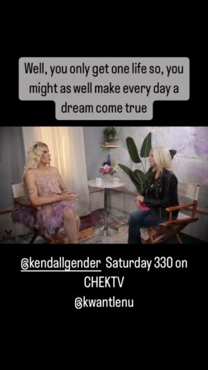 Kendall Gender Instagram - In this brave and honest interview the Unstoppable, Inspirational, International Drag Sensation Kendall Gender shares important advice for using fear and anxiety to propel you forward and take risks toward your dreams @kendallgender #anxiety #fear #takealeap #boldleaps #pursueyourdreams Special thanks to @kwantlenu and @freshst_market