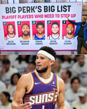 Kendrick Perkins Instagram - BIG PERK’S BIG LIST 🚨
FIVE players that need to step up this postseason ➡️