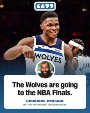 Kendrick Perkins Instagram - @kendrickperkins believes the Timberwolves are headed for the NBA Finals 😯