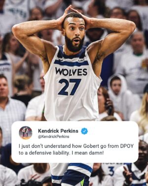 Kendrick Perkins Instagram - @kendrickperkins says it’s time for Rudy Gobert to step up 👀