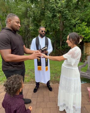 Kenneth Crawford Instagram - THEY TIED THE KNOT!

So honored & happy my brother asked me to officiate him & his bride into their marriage.

I’m beyond happy for these two & may God Bless & lead you all to eternal happiness!

CONGRATULATIONS! 

And now let the entire world say,

AMEN.

-Reverend Doctor Pastor Ford