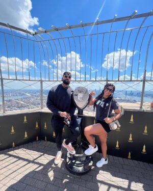 Kenneth Crawford Instagram - New York.
I’ve been to New York A LOT! But this trip was one of my favs!
-Statue of Liberty
-Empire State Building
-Times Square
-The Who’s Tommy @whostommyshow 
-#Smackdown at @thegarden 
Annnndddd
-Saying “see ya later, Go be GREAT, cause you are!” to @kaylabraxtonwwe 🥺

-Next trip I gotta get to the @onepeloton studio! 🙏🏾