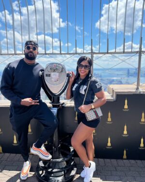Kenneth Crawford Instagram - New York.
I’ve been to New York A LOT! But this trip was one of my favs!
-Statue of Liberty
-Empire State Building
-Times Square
-The Who’s Tommy @whostommyshow 
-#Smackdown at @thegarden 
Annnndddd
-Saying “see ya later, Go be GREAT, cause you are!” to @kaylabraxtonwwe 🥺

-Next trip I gotta get to the @onepeloton studio! 🙏🏾