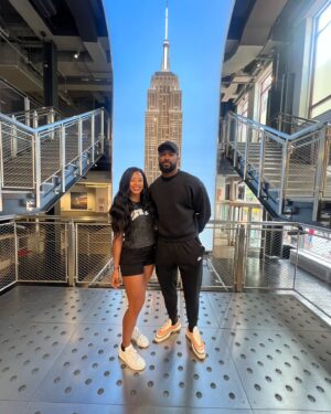 Kenneth Crawford Instagram - New York.
I’ve been to New York A LOT! But this trip was one of my favs!
-Statue of Liberty
-Empire State Building
-Times Square
-The Who’s Tommy @whostommyshow 
-#Smackdown at @thegarden 
Annnndddd
-Saying “see ya later, Go be GREAT, cause you are!” to @kaylabraxtonwwe 🥺

-Next trip I gotta get to the @onepeloton studio! 🙏🏾