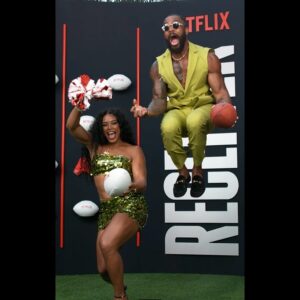 Kenneth Crawford Instagram - Very excited for the new series “Receiver” on Netflix!
Met some new people, saw some familiar faces and it was all a great time. 
Exciting times ahead and glad we were able to witness the premiere all before we join the Netflix family in January. 
Make sure you stream all episodes of the new series “RECEIVER” exclusively on @netflix.

All green styled by…ME