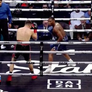 Kenny Ojuederie Instagram - “All you do is Jab, all your wins are controversial” …. NOW WHAT!?!? 🤫 Can’t wait to get back in the ring again. Thank you @misfitsboxing & @daznboxing for this opportunity 🥊💥