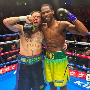 Kenny Ojuederie Instagram - THE BEST DAY OF MY LIFE! @whinderssonnunes it was an honour to share the ring with you, I have nothing but respect for you and now I look forward to the final. THANK YOU TO EVERYONE WHO BELIEVED IN ME ❤️