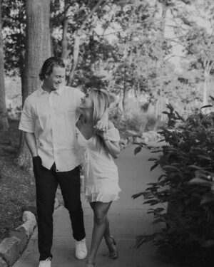 Kenny Pickett Instagram - Asked you to marry me a year ago today and every day has been better since !! A life time to go with my go to ❤️