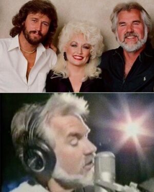 Kenny Rogers Instagram - This month in 1983, Kenny teamed with Sir @officialbarrygibb Albhy Galuten & Karl Richardson to record the renowned EYES THAT SEE IN THE DARK album, featuring songs written by   music & background vocals performed by the legendary @beegees … Barry recorded demos for this album while working with the Bee Gees on the 1983 film, "Staying Alive." The sessions produced the hits "This Woman," "Evening Star," "Eyes That See In The Dark," and "Islands In The Stream" with @dollyparton …

#flashbackfriday #kennyrogers #barrygibb #robingibb #mauricegibb #beegees #dollyparton #classic #timeless #legends #music #friends #countrymusichalloffame #rockandrollhalloffame #lifeislikeasong 

-Team KR