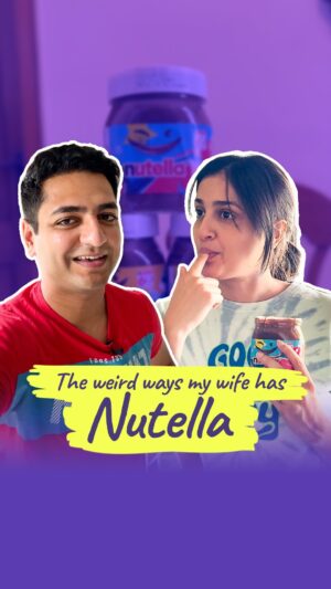 Kenny Sebastian Instagram - If there is something that makes Tracys day is Nutella. 

I mean, there have been days where if I suggest having a Nutella crepe…Her face lights up! 

That for me is the purest form of joy there is. 

It’s a celebration of 60 years of Nutella which is a testament for the love people have for it as their favourite sweet craving! 

This is a fun look at how Tracy eats her Nutella, hope you can share your favourite ways as well?

So pick a jar for yourself or your loved ones, scan the QR code & stand a chance to win an exclusive Nutella jumper! 😁
**Terms & Conditions apply*

#GiveANutellaSmile #nutella #damn #chocolate #couple #marriage #sweettooth #loverofnnutella #nutellafixeseverything #breakfast #lunch #dinner 
#60YearsOfSmiles