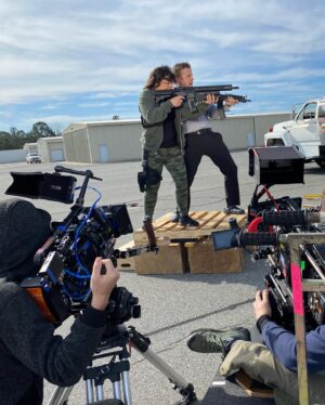Kenny Wormald Instagram - #GasolineAlley - I just filmed a small but fkn awesome role in a new Bruce Willis movie!

Much love to my canadian cousin Corey Large for this project! 

Thank you to director @edwardjohndrake for having me play an unprofessional obnoxious actor. It was a real stretch. 

Special shout-out to the man of the hour, every hour. Actor, musician, bourbon sharin’ golf guru @johnnydowers 

Lastly, I want thank the production crew in Tifton, GA for your warm welcome and hospitality. And to whoever played the Footloose song during lunch 😂
