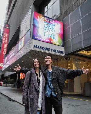 Keone Madrid Instagram - A brief update while we’re in the middle of a dream storm.  Took these photos a few days ago on our 15 year being-a-couple-anniversary - which was also our first work day inside a Broadway theater as director/choreographer.  Couldn’t have written it and even if you did we wouldn’t believe it.  So much to say on this later but for now… Broadway, here we come. 
-
@onemoretimebway opens June 22 / previews May 13.  Tix at our bios
#onceuponaonemoretime #broadway #aapiheritagemonth