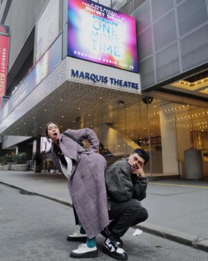 Keone Madrid Instagram - A brief update while we’re in the middle of a dream storm.  Took these photos a few days ago on our 15 year being-a-couple-anniversary - which was also our first work day inside a Broadway theater as director/choreographer.  Couldn’t have written it and even if you did we wouldn’t believe it.  So much to say on this later but for now… Broadway, here we come. 
-
@onemoretimebway opens June 22 / previews May 13.  Tix at our bios
#onceuponaonemoretime #broadway #aapiheritagemonth