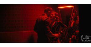 Kerry Bishé Instagram - HAPPILY written and directed by @bdgrabinski will premiere @tribecafilmfestival. True fact: stunt driver and 10 foot tall vigilante @joelmchale took me on my first high speed chase while filming this movie, even though it’s not in the script and no cameras were rolling! #sexcomedythriller