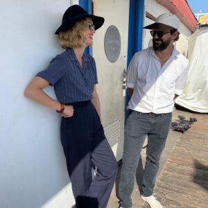 Kerry Bishé Instagram - Behind the Scenes. To see the FRONT of the scenes, stay home, stay safe, and tune in tomorrow.  #pennydreadfulcityofangels #bts #normanlewis #showtime @thatzovatt @logan1637 @pedroluque @lanahorochowski
