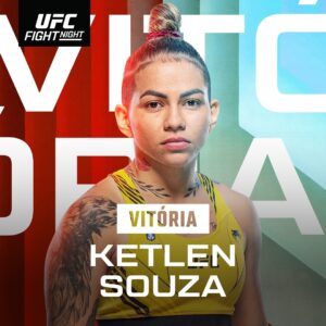 Ketlen Souza Instagram - VITÓRIA BRASILEIRA! 

🇧🇷 @KetlenEsquentadinhaOFC superou Marnic Mann por pontos no #UFCVegas91! 

[Ao vivo no @UFCFightPassBR]
