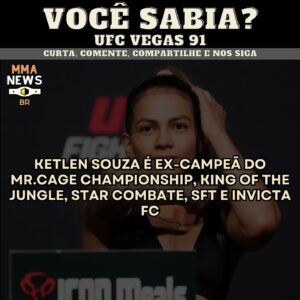 Ketlen Souza Instagram - 🥊🇧🇷 CURIOSIDADES SOBRE KETLEN SOUZA:

● Venceu 8 lutas por nocaute
● Estréia  no peso-palha
● Venceu 4 lutas no primeiro round

⏫️ Sigam @mmanews_br
❤️ Curta 
📤 Compartilhe