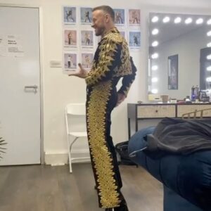 Kevin Clifton Instagram - Birthday boy in his birthday suit ( in my case a paso outfit) 💃
@bbcstrictly #birthdayboy #ittakestwo #strictly