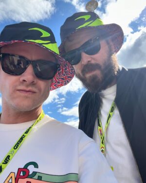 Kevin Clifton Instagram - Had the absolute best day ever at Silverstone with @jon_clough102 for the British Grand Prix.
Thank you so much @mclaren for hosting us and giving us the best time.
Slightly gutted for @landonorris but so special to see the legend @lewishamilton get win number 104🔥